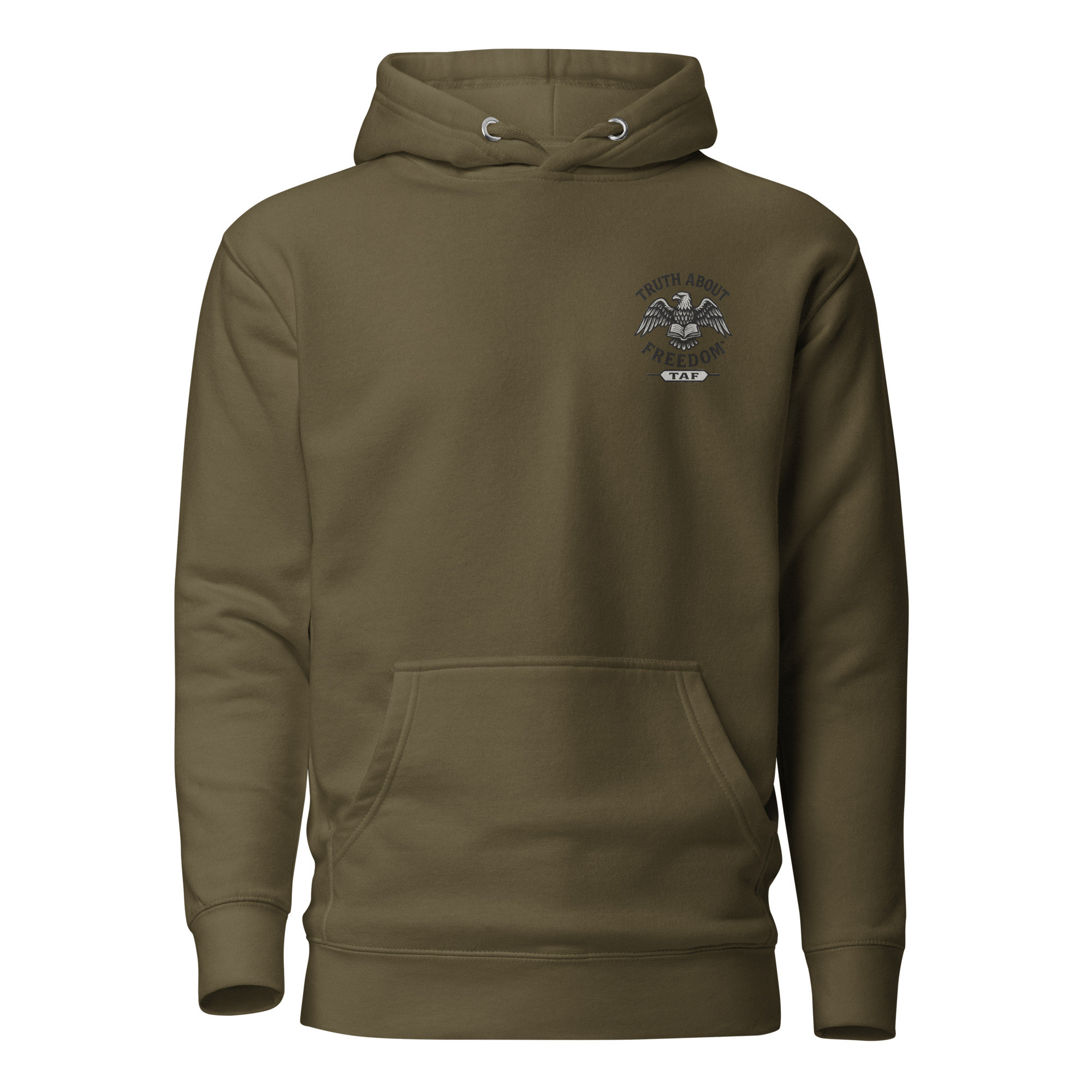 cotton-heritage-m2580-i-unisex-premium-pullover-hoodie-military-green-front-6930b7a78c897.jpg The Liberty Guard Hoodie